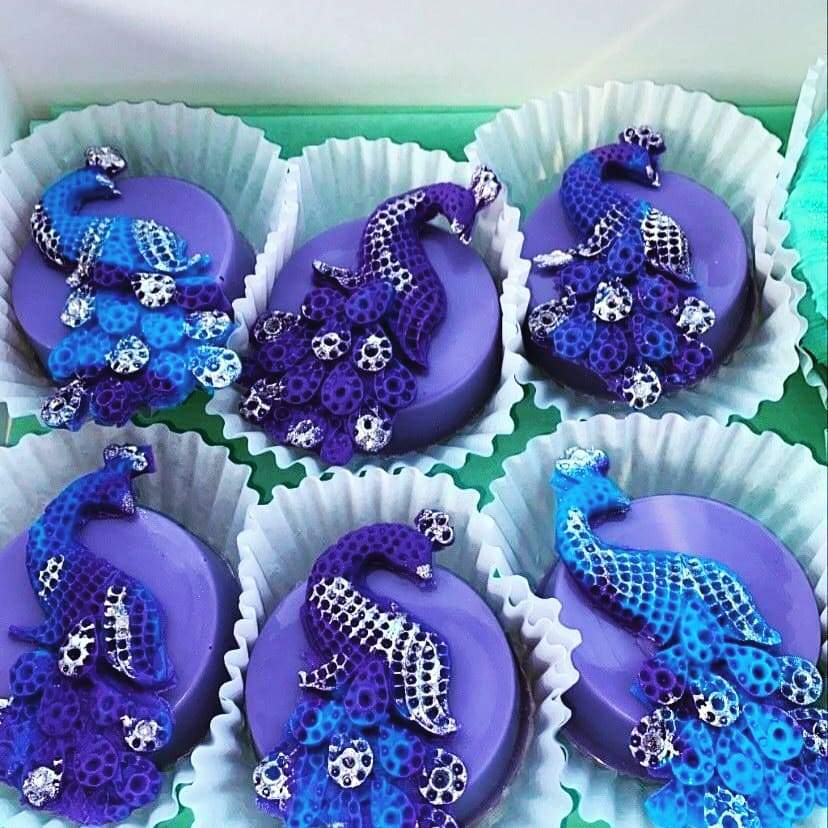 Decorated Purple Candies